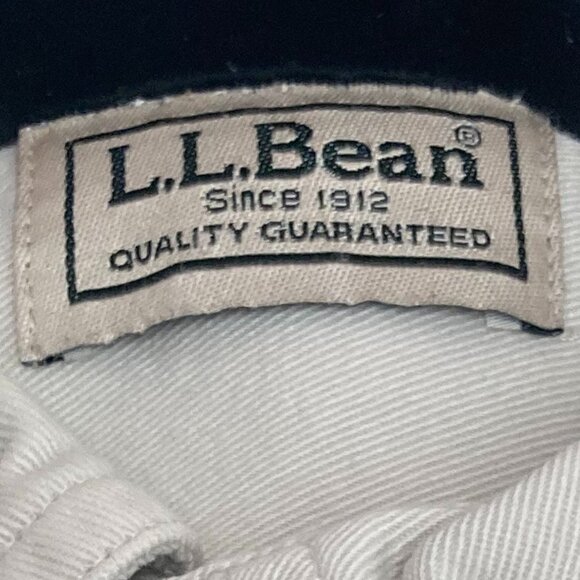 Men's L.L. Bean off-white Canvas Shirt - Picture 5 of 5